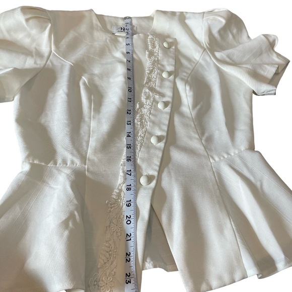 R&A Collections Vintage Women's Double Breasted Short Sleeve Skirt's set Size 10 - Picture 9 of 9